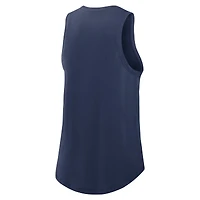 Débardeur Nike bleu marine Milwaukee Brewers Legacy Icon à col montant Dri-FIT pour femme