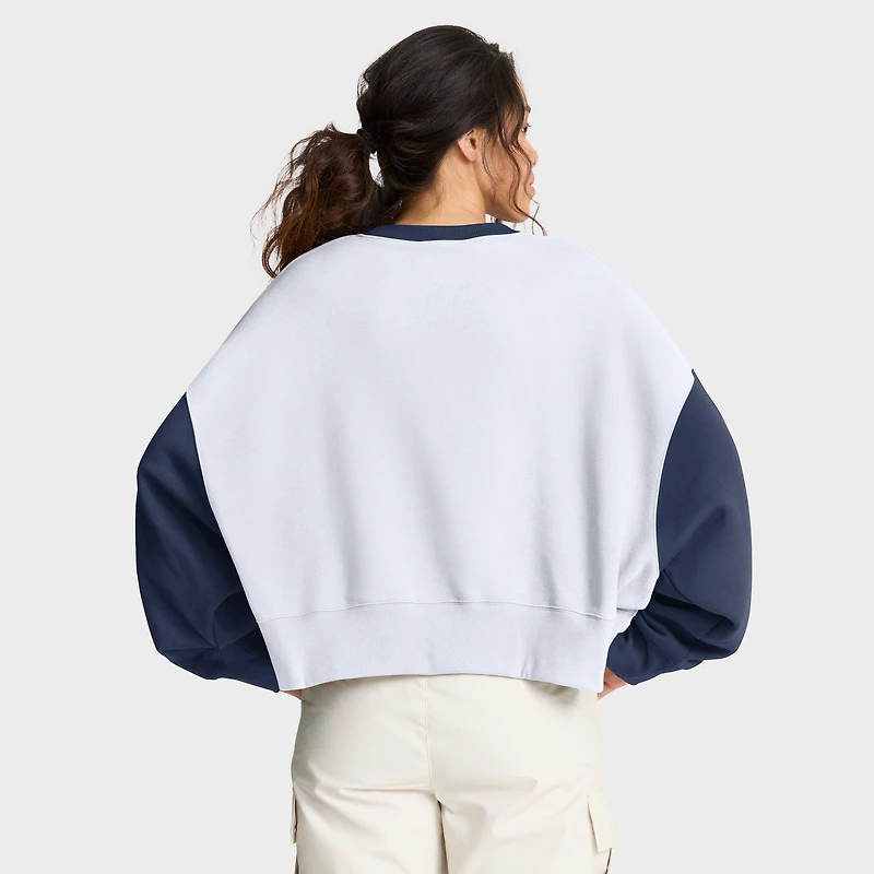 Sweat-shirt polaire oversize Nike blanc/marine Milwaukee Brewers pour femme