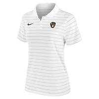 Women's Nike White Milwaukee Brewers Authentic Collection Victory Performance Polo