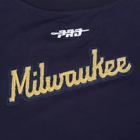 T-shirt court Baby Doll Game Day Classics bleu marine Pro Standard pour femme des Milwaukee Brewers