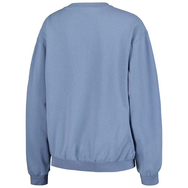 Sweat-shirt à colorant pigmenté pour femmes, doux comme un raisin, bleu marine, Milwaukee Brewers