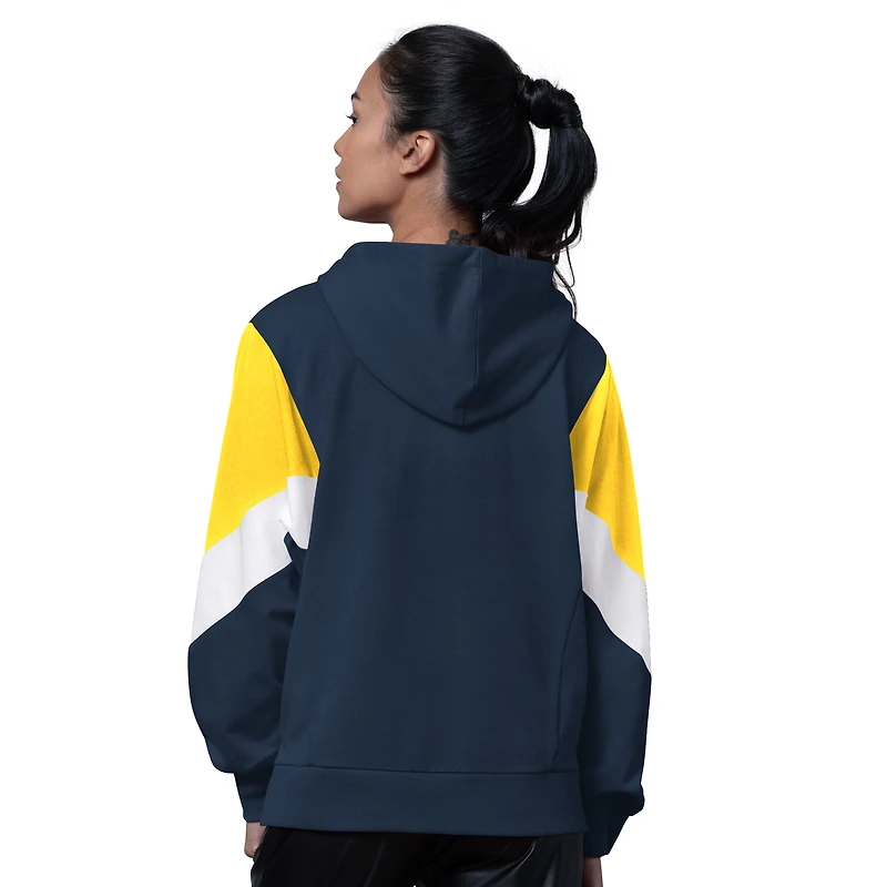 Sweat à capuche bleu marine Starter pour femme des Milwaukee Brewers Scrimmage