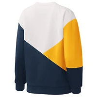 Sweat Starter blanc/bleu marine Milwaukee Brewers Shutout pour femme