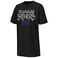 Robe t-shirt The Wild Collective Milwaukee Brewers noire pour femme