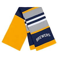 Women's WEAR by Erin Andrews Milwaukee Brewers Stripe Glove & Scarf Set