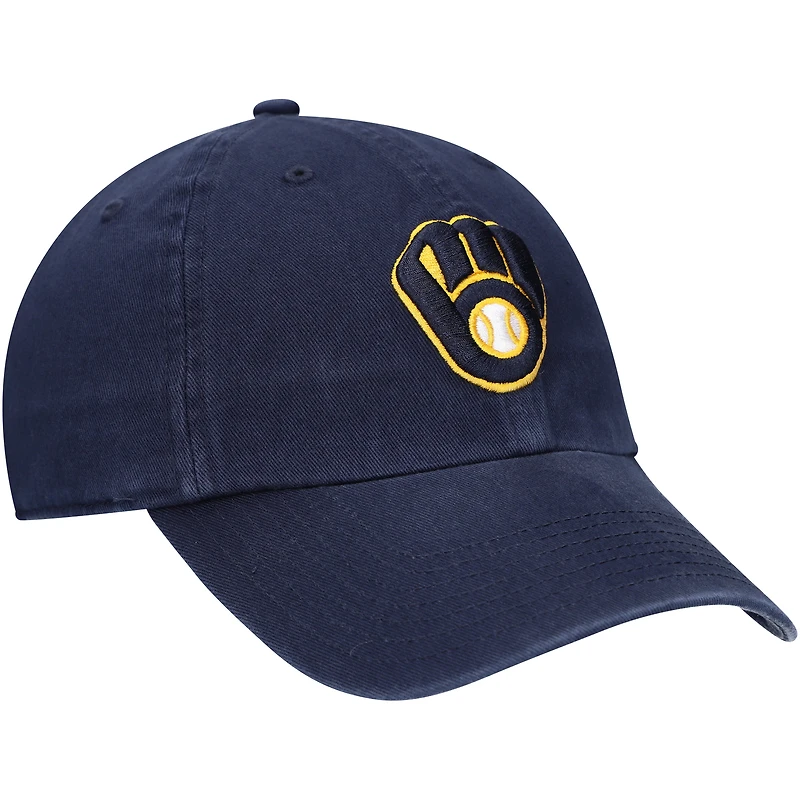 '47 Navy Milwaukee Brewers Team Logo Clean Up Casquette ajustable pour jeune