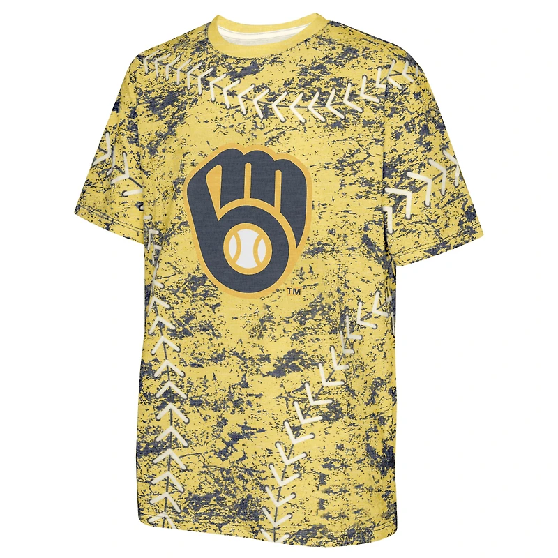T-shirt jeunesse Milwaukee Brewers Slide Score Bold