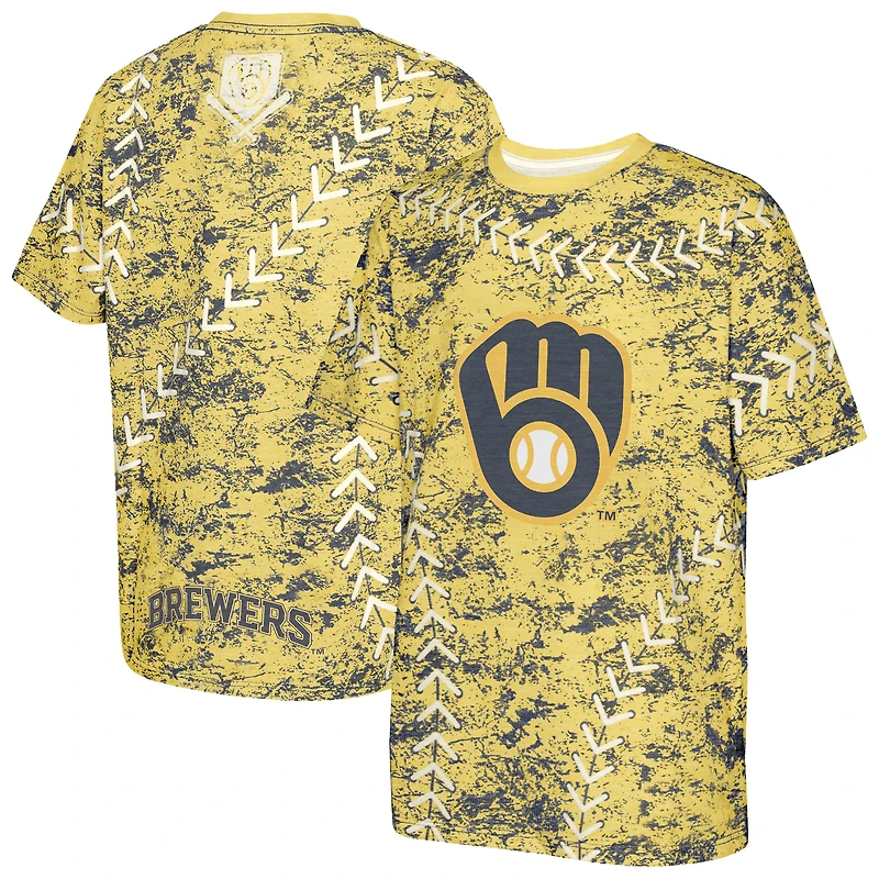 T-shirt jeunesse Milwaukee Brewers Slide Score Bold