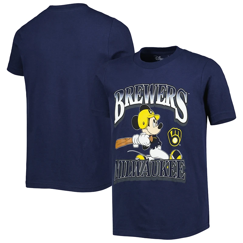 T-shirt bleu marine Milwaukee Brewers Disney Game Day pour jeune