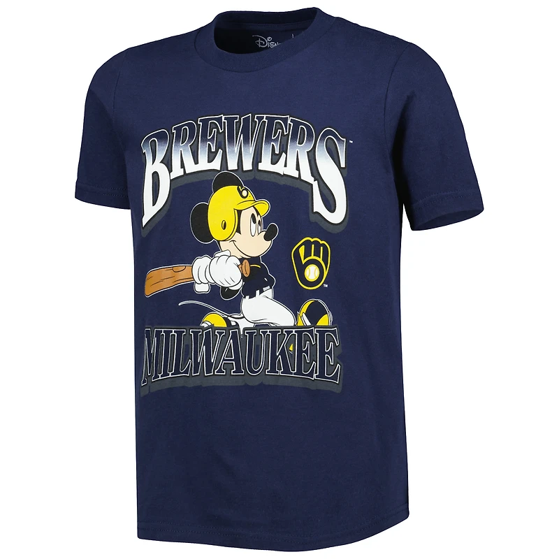 T-shirt bleu marine Milwaukee Brewers Disney Game Day pour jeune