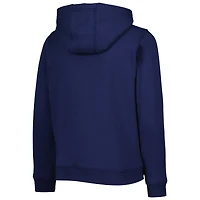 Youth Navy Milwaukee Brewers Wordmark Full-Zip Fleece Hoodie
