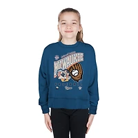 Sweat-shirt en polaire délavé New Era bleu Milwaukee Brewers 2026 City Connect pour jeunes