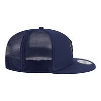 Youth New Era  Navy Milwaukee Brewers 9FIFTY Trucker Snapback Hat