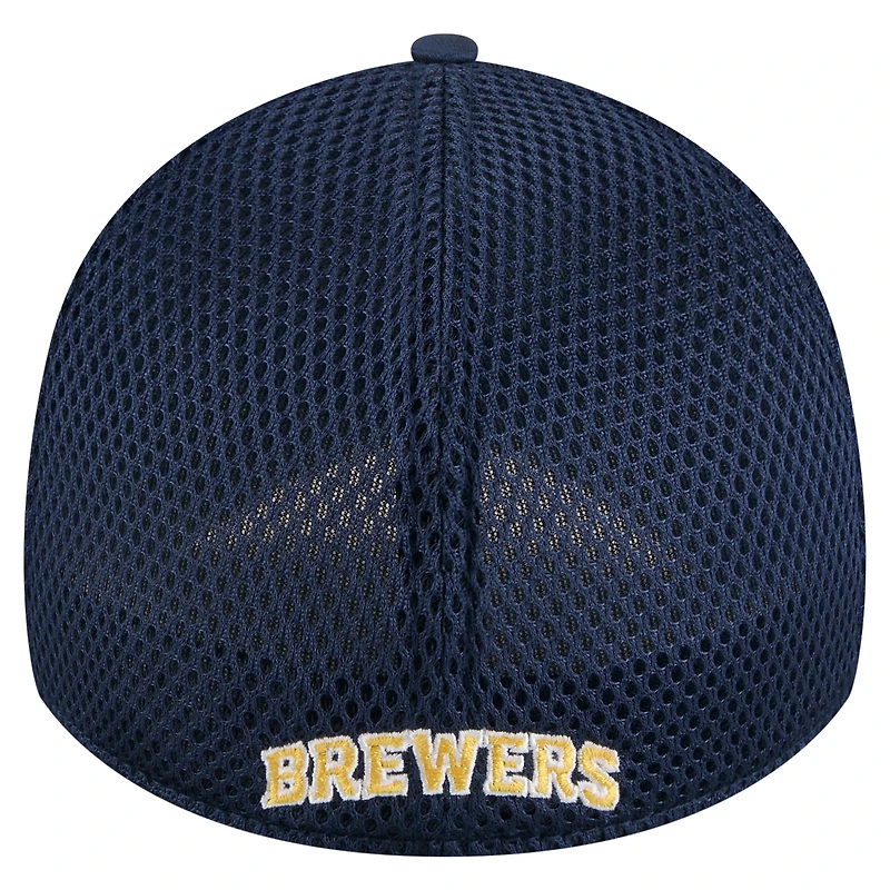 Youth New Era Navy Milwaukee Brewers Camo 39THIRTY Flex Hat