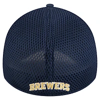 Youth New Era Navy Milwaukee Brewers Camo 39THIRTY Flex Hat