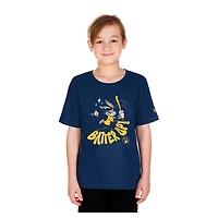 Youth New Era  Navy Milwaukee Brewers Looney Tunes T-Shirt