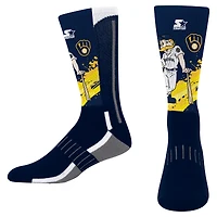 Chaussettes montantes Youth Starter Navy Milwaukee Brewers Phenom Mascot Color Splash