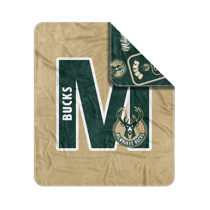 Couverture en tissu tissé Dream Weave Milwaukee Bucks 50" x 60"