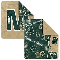 Couverture en tissu tissé Dream Weave Milwaukee Bucks 50" x 60"