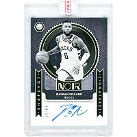 Damian Lillard Milwaukee Bucks Autographed 2024-25 Panini Noir Snapshot Signatures #SNP-DLI #34/49 Card