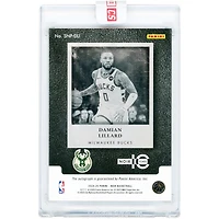 Carte autographiée de Damian Lillard (Milwaukee Bucks) 2024-25 Panini Noir Snapshot Signatures #SNP-DLI #34/49
