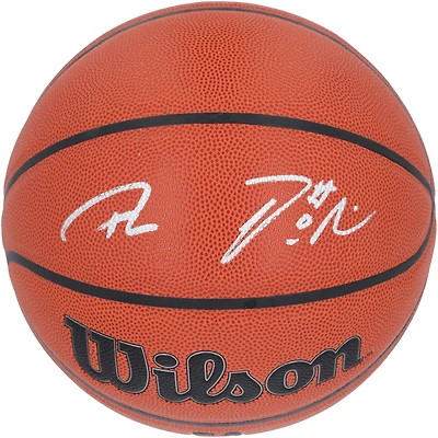 Giannis Antetokounmpo & Damian Lillard Milwaukee Bucks Autographed Wilson Authentic Series Indoor/Outdoor Basketball