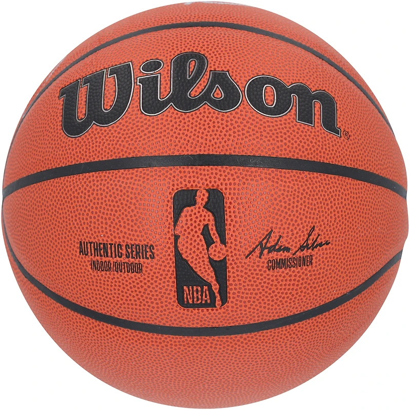 Giannis Antetokounmpo and Ray Allen Milwaukee Bucks Autographed Wilson Authentic Series Indoor/Outdoor Basketball