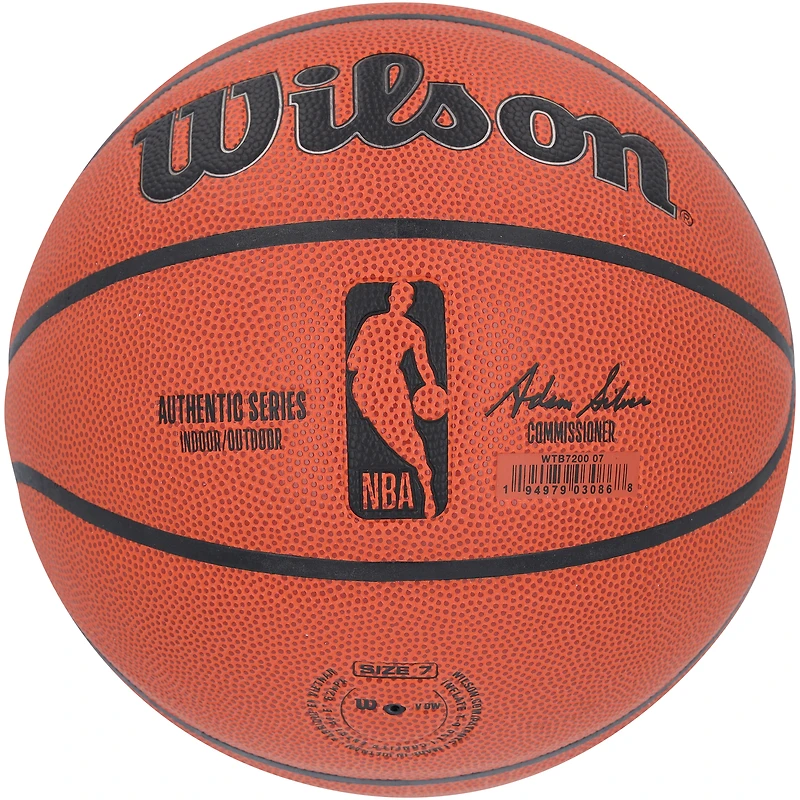 Giannis Antetokounmpo and Ray Allen Milwaukee Bucks Autographed Wilson Authentic Series Indoor/Outdoor Basketball