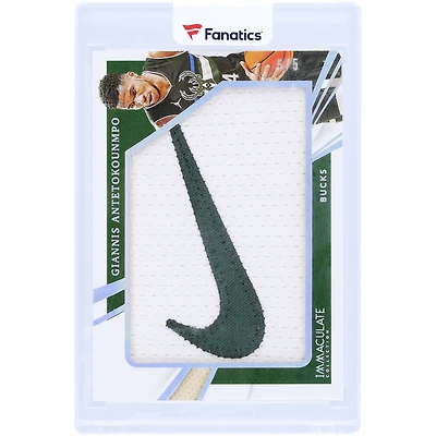 Giannis Antetokounmpo Milwaukee Bucks 2020-21 Panini Immaculate Collection Brand Logo 2 Color Complete Nike Logo Relic #BL-GAN #5/5 Card