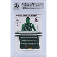 Carte de recrue autographiée Panini Prizm #290 2013-14 de Giannis Antetokounmpo des Milwaukee Bucks, Beckett Fanatics Witnessed Authenticated 10 Rookie