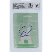 Giannis Antetokounmpo Milwaukee Bucks Autographed 2021-22 Panini Photogenic Yellow Printing Plate #4 #1/1 Beckett Fanatics Witnessed Authenticated 10 Card