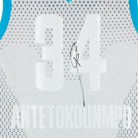 Maillot Jordan Brand All-Star Swingman 2021-22 dédicacé par Giannis Antetokounmpo des Milwaukee Bucks