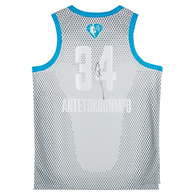 Giannis Antetokounmpo Milwaukee Bucks Autographed Jordan Brand 2021-22 All-Star Swingman Jersey