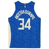 Giannis Antetokounmpo Milwaukee Bucks Autographed Royal Nike 2023-24 City Edition Authentic Jersey