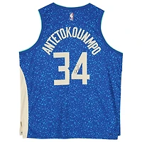 Giannis Antetokounmpo Milwaukee Bucks Autographed Royal Nike 2023-24 City Edition Swingman Jersey