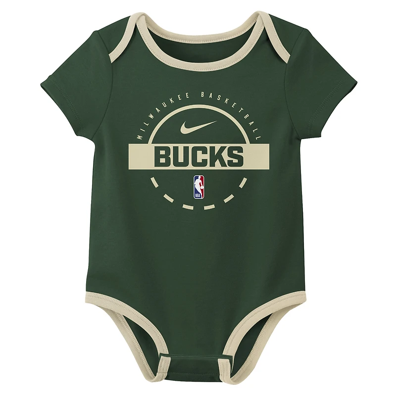 Ensemble deux pièces Nike Milwaukee Bucks pour bébé