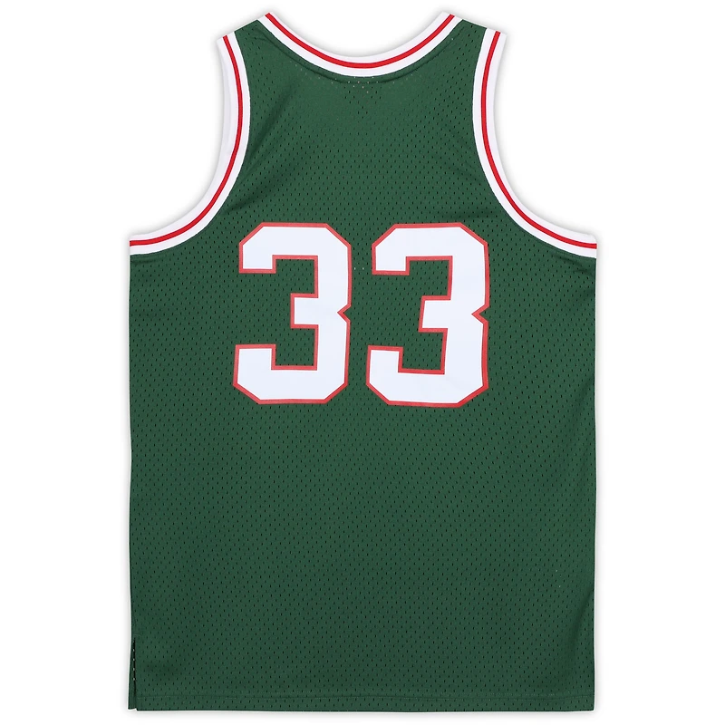 Kareem Abdul-Jabbar Milwaukee Bucks Autographed Green Mitchell and Ness 1970-71 Throwback Jersey