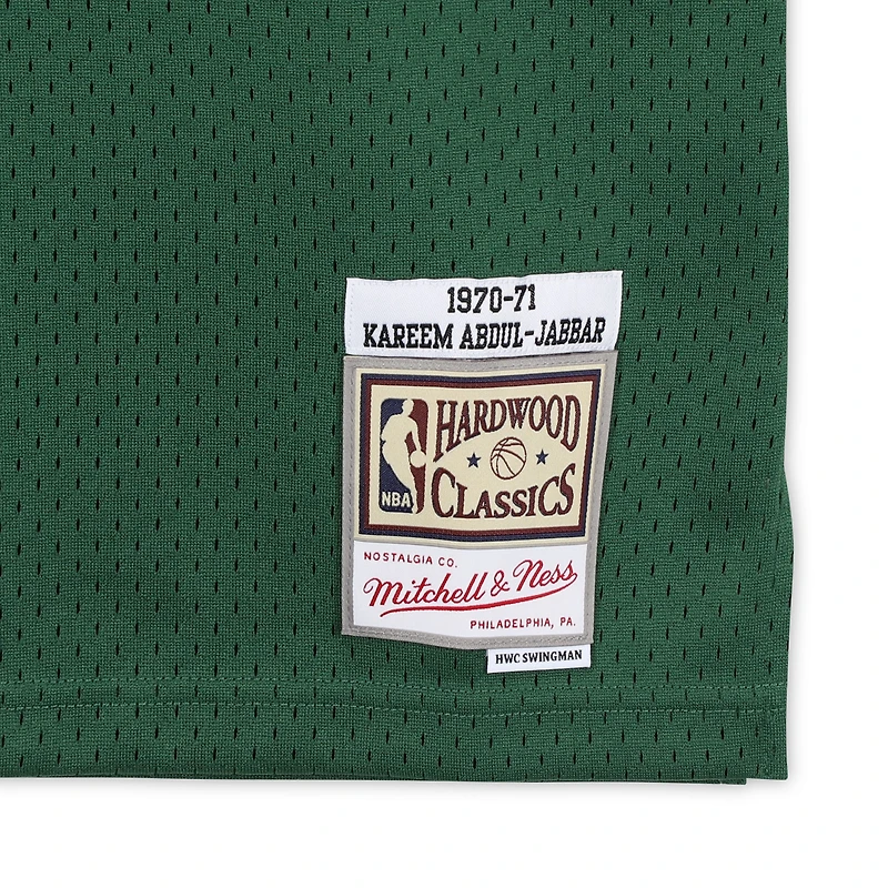 Kareem Abdul-Jabbar Milwaukee Bucks Autographed Green Mitchell and Ness 1970-71 Throwback Jersey