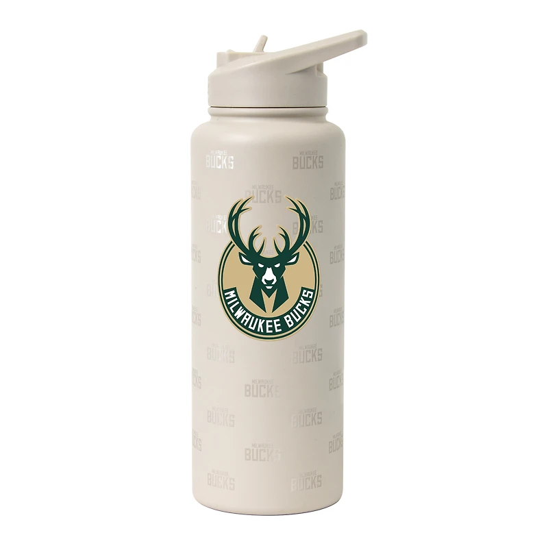 Bouteille désaltérante Logo Brands Milwaukee Bucks Sand Ghost Quencher de 1 litre (34 oz).