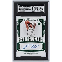 MarJon Beauchamp Milwaukee Bucks Autographed 2022-23 Panini Flawless Excellence Emerald #ES-MBC #2/5 SGC Authenticated 9.5/10 Rookie Card 