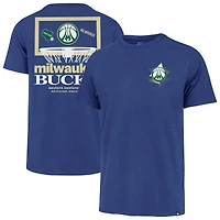 Men's '47  Royal Milwaukee Bucks City Edition Backboard T-Shirt