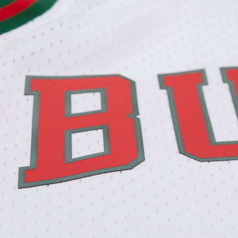 Maillot Swingman Mitchell & Ness Oscar Robertson pour homme, blanc, Milwaukee Bucks Hardwood Classics