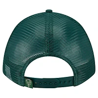 Men's New Era  Hunter Green Milwaukee Bucks Minimalist 9FORTY M-Crown Adjustable Hat
