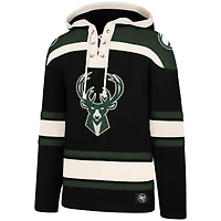 Hommes '47 Black Milwaukee Bucks Lacer - Chandail à capuchon