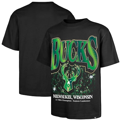 T-shirt noir « 47 Milwaukee Bucks » pour homme, collection « Anciens champions » de la Fondation Flashbulb