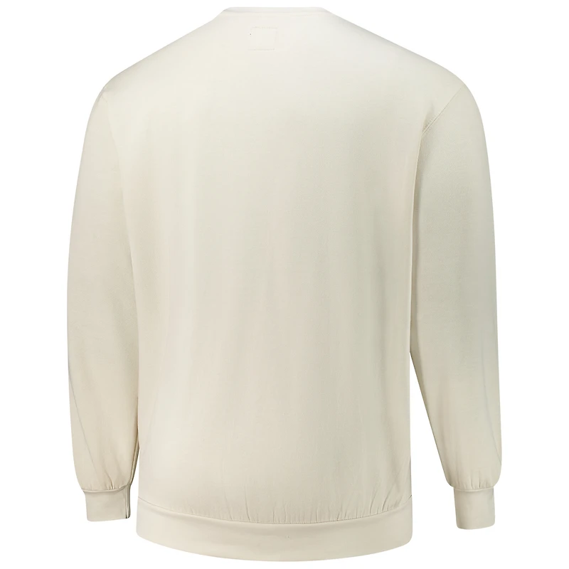 Men's '47 Cream Milwaukee Bucks Big & Tall Spotlight Headline Pullover Sweatshirt