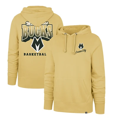 Men's '47 Gold Milwaukee Bucks 2025/26 City Edition Jab Step Headline Hoodie