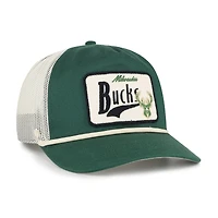 Men's '47 Hunter Green Milwaukee Bucks Emmett Heavy Twill Trucker Hitch Adjustable Hat