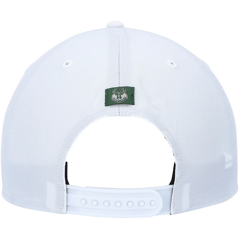 Casquette Snapback Downburst Hitch des Milwaukee Bucks '47 blanche pour homme