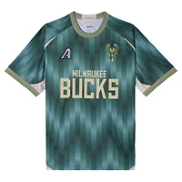 Men's Authmade x NBA Green Milwaukee Bucks Soccer Kit Fashion Jersey